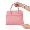 Prada Pink Saffiano Leather Tote Bag