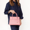 Prada Pink Saffiano Leather Tote Bag