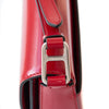 Prada Spazzolato Red Leather Shoulder Bag