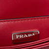 Prada Spazzolato Red Leather Shoulder Bag
