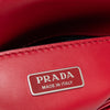 Prada Spazzolato Red Leather Shoulder Bag