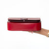 Prada Spazzolato Red Leather Shoulder Bag