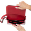 Prada Spazzolato Red Leather Shoulder Bag