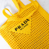 Prada Logo Crochet Tote bag