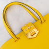 Prada Yellow Saffiano Leather Satchel Shoulder Bag