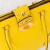 Prada Yellow Saffiano Leather Satchel Shoulder Bag