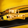 Prada Yellow Saffiano Leather Satchel Shoulder Bag