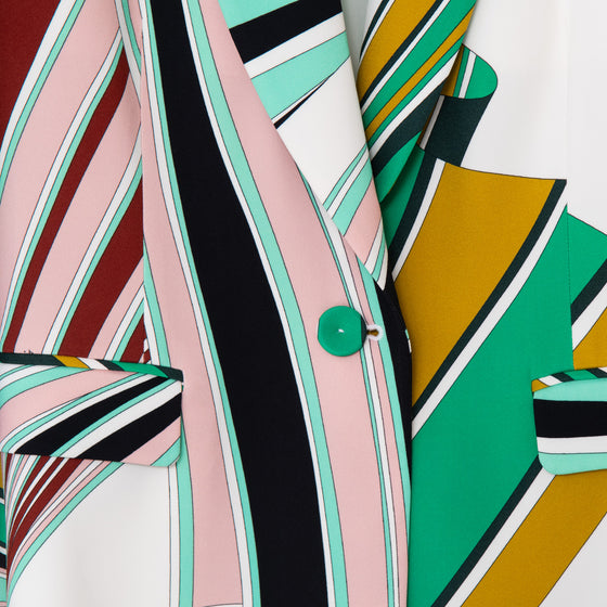 Emilio Pucci Multicolour Abstract Pattern Blazer