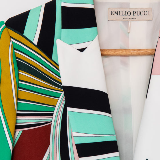 Emilio Pucci Multicolour Abstract Pattern Blazer