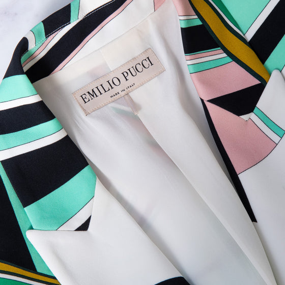 Emilio Pucci Multicolour Abstract Pattern Blazer