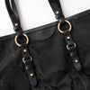 Lauren By Ralph Lauren Black Fabric And Leather Equestrian Bag