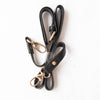 Lauren By Ralph Lauren Black Fabric And Leather Equestrian Bag