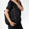 Lauren By Ralph Lauren Black Fabric And Leather Equestrian Bag