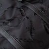 Lauren By Ralph Lauren Black Fabric And Leather Equestrian Bag