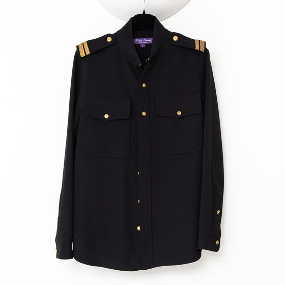 Ralph Lauren Navy Rosalyn Long Sleeved Shirt