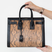  Saint Laurent Black And Python Sac De Jour Bag