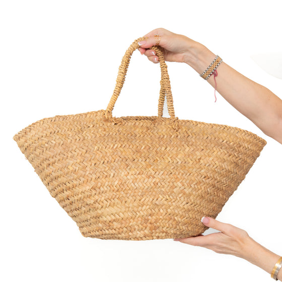 Anya Hindmarch Beaded Sequin Banana Split Straw Pool Tote Bag