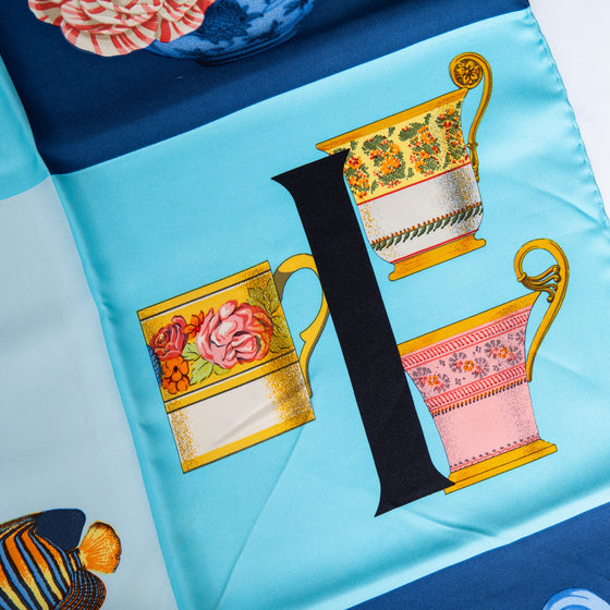 Hermes La France Francoise De La Perriere zijden sjaal 90 cm