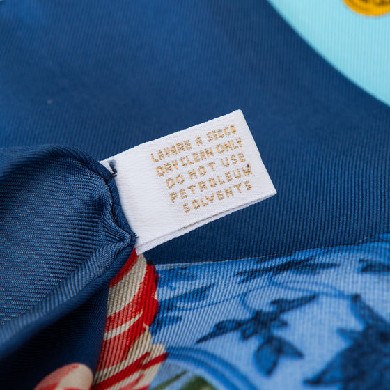 Hermes La France Francoise De La Perriere zijden sjaal 90 cm