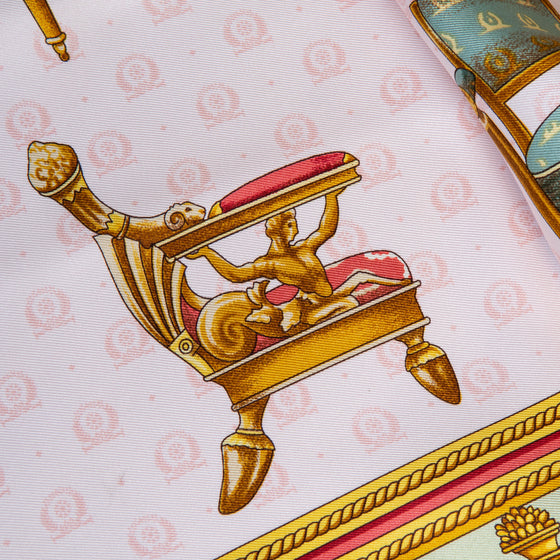 Hermes La France Francoise De La Perriere zijden sjaal 90 cm