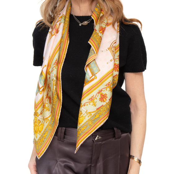 Hermes La France Francoise De La Perriere zijden sjaal 90 cm