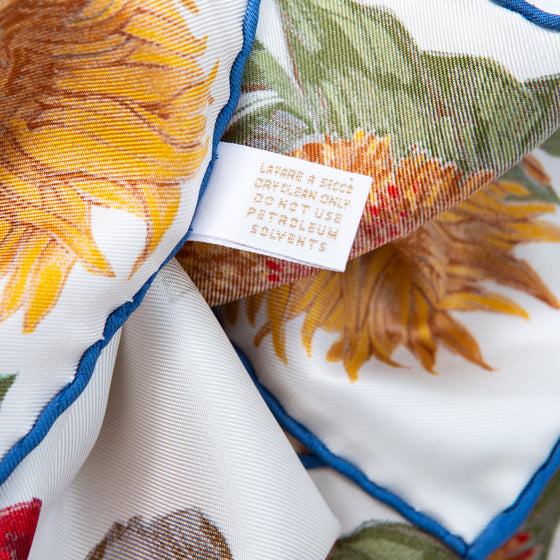 Gucci Silk Flower Pot Printed Scarf