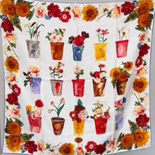  Gucci Silk Flower Pot Printed Scarf