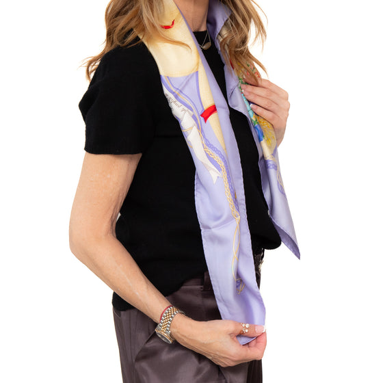 Gucci Silk I Cappelli Di Paglia Di Firenze Scarf