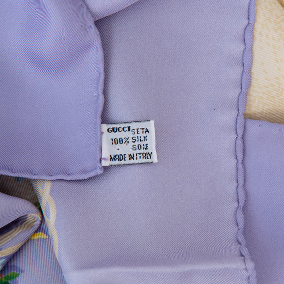 Gucci Silk I Cappelli Di Paglia Di Firenze Scarf