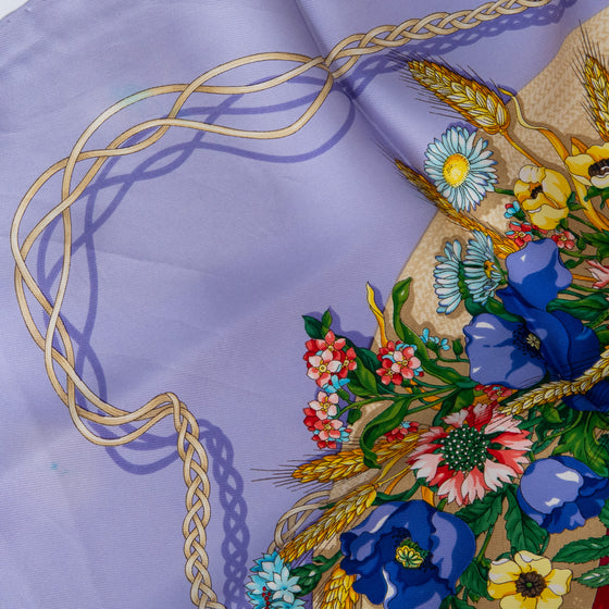 Gucci Silk I Cappelli Di Paglia Di Firenze Scarf