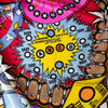 Moschino Pop Art Pinball Machine Super Hero Silk Scarf