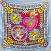Moschino Pop Art Pinball Machine Super Hero Silk Scarf