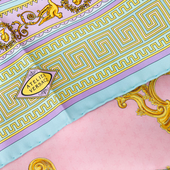 Versace Multicolour Silk Scarf