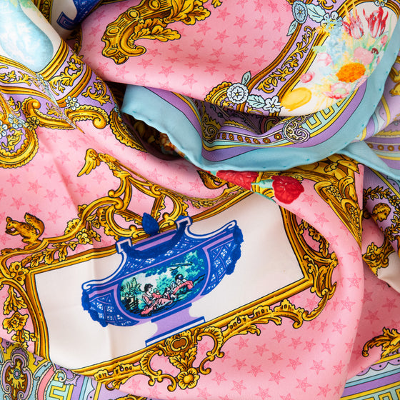 Versace Multicolour Silk Scarf