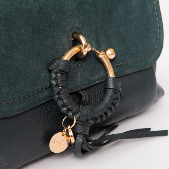 See By Chloe Joan Teal Suede Crossbody Bag