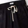 Serena Bute Black Silk Wide Leg Trousers