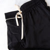 Serena Bute Black Silk Wide Leg Trousers
