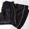 Serena Bute Black Silk Wide Leg Trousers