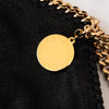 Stella McCartney Black Falabella Double  Chain Shoulder Bag