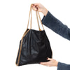 Stella McCartney Black Falabella Double  Chain Shoulder Bag