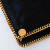 Stella McCartney Black Faux Leather Falabella Chain Clutch Bag