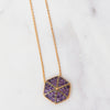 Stephen Webster Pave Amethyst 18 Carat Rose Gold Deco Pendant Necklace