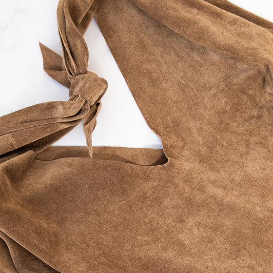 The Row Bindle Suede Bag