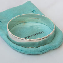  Tiffany & Co Beaded Edge Silver  Bangle