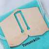 Tiffany & Co. Sterling Silver Bookmark Opened Book Shape