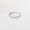 Tiffany and Co White Gold And Diamond Half Eternity  Ring