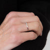 Tiffany and Co White Gold And Diamond Half Eternity  Ring