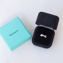  Tiffany and Co Diamond Set Infinity Ring In White Gold