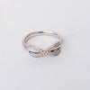 Tiffany and Co Diamond Set Infinity Ring In White Gold