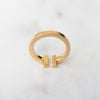 Tiffany and Co Yellow Gold T Square Ring